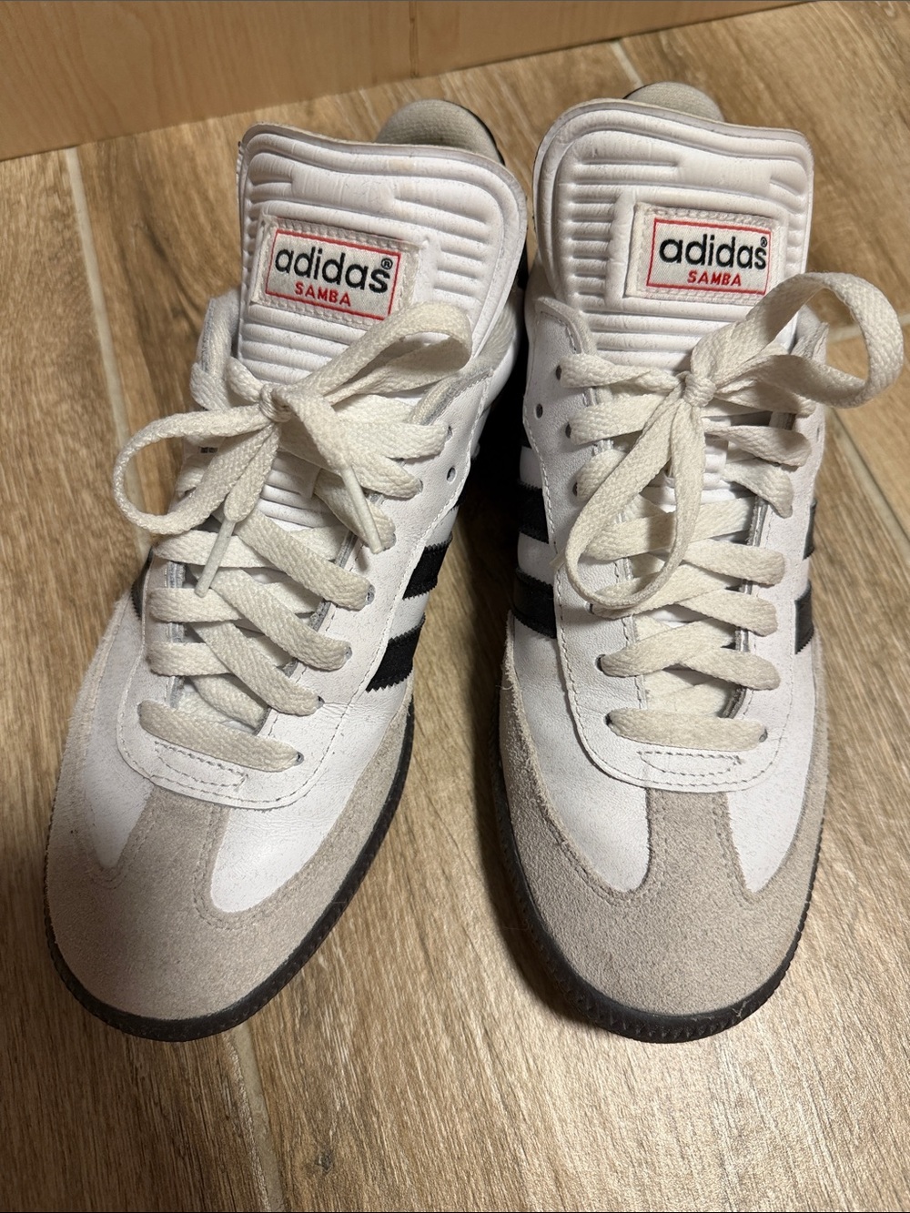 adidas Samba Retro White and Black Low-Top Sneakers